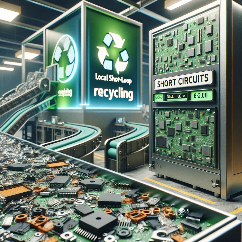 Short Circuits – Development of a small-scale processing route for the localised short-loop recycling of waste electronic circuit boards